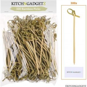 bamboo toothpicks with knot