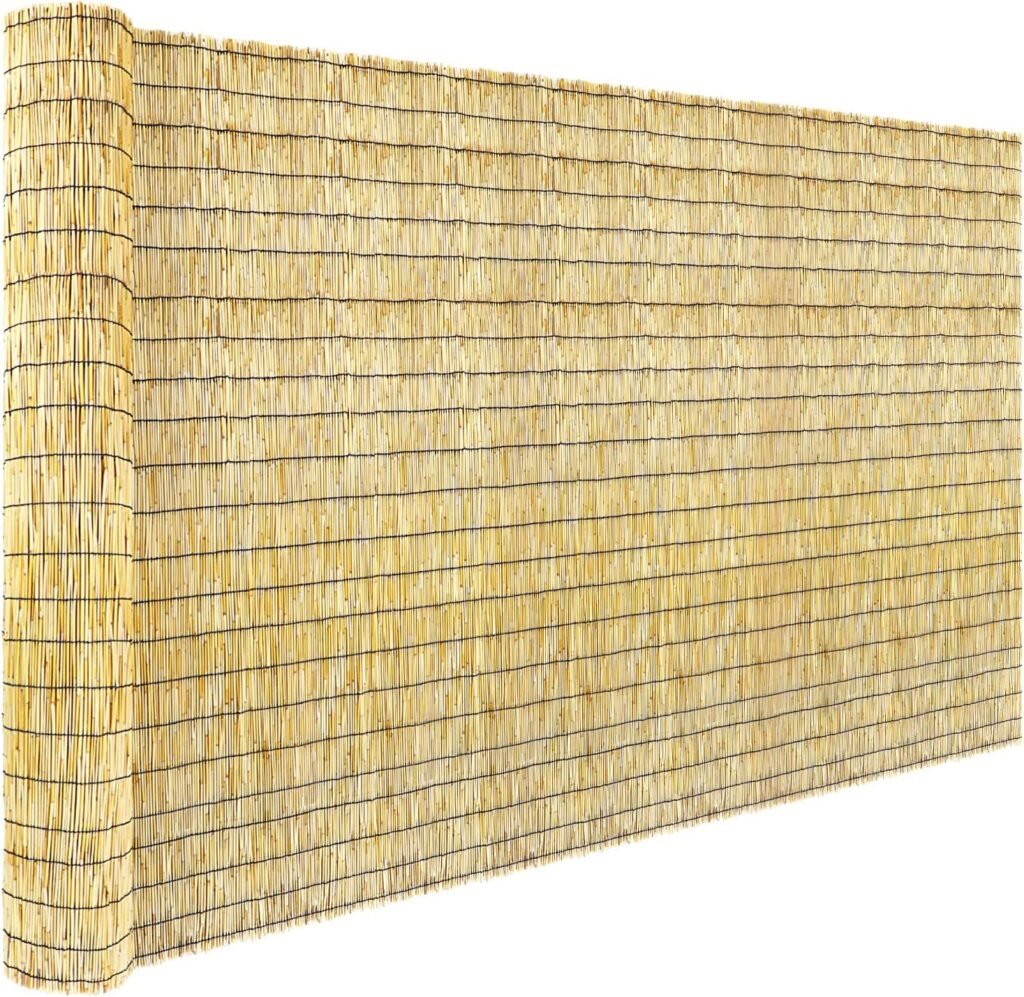 Tgzwme Natural Reed Fence Roller Blind