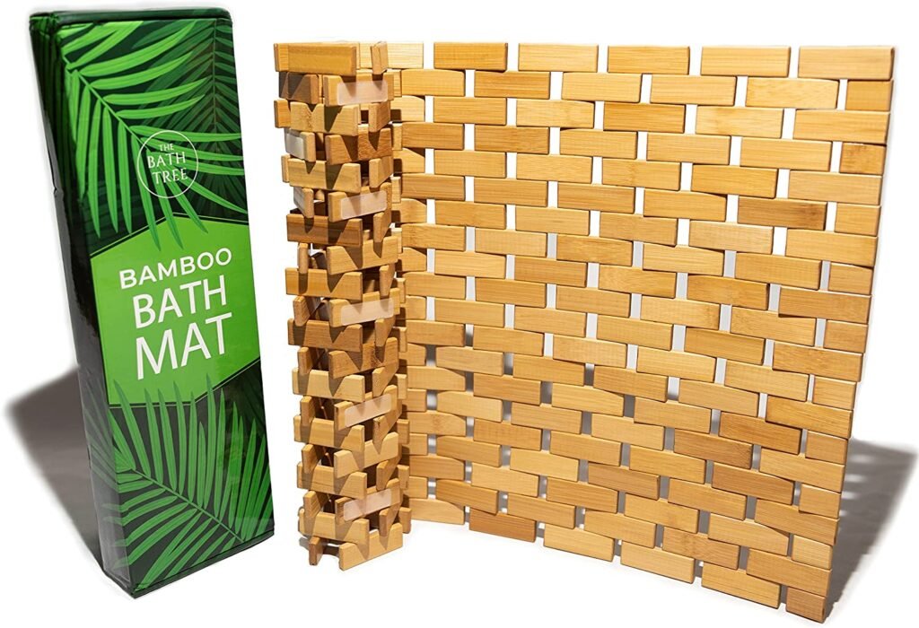 best bamboo shower mat